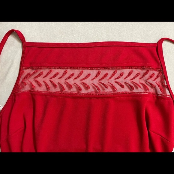 Vintage rampage red sparkle/beaded red formal dress - Picture 5 of 5